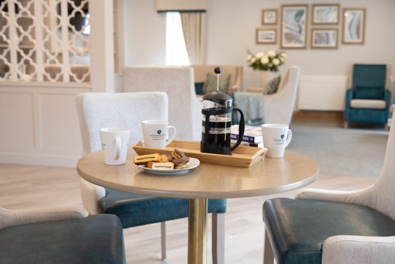 Coffee Tray With Biscuits