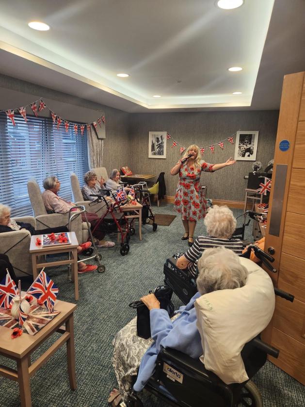 Remembrance Day Performance at Alexander House Care Home