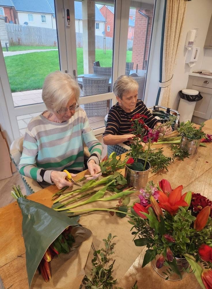 Flower arranging activity