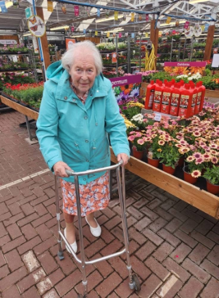 Resident at Garden centre