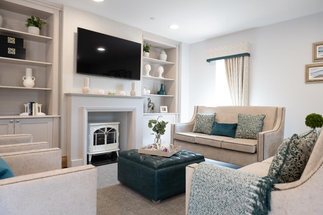 lounge with a tv
