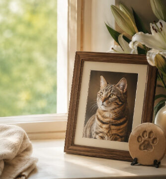 Photo of a Cat in a photo frame