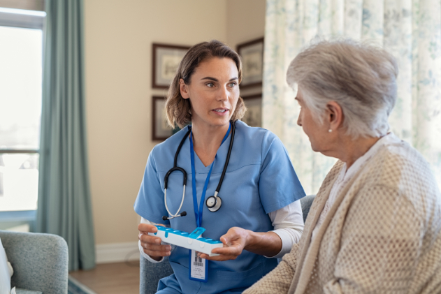 Nurse and resident