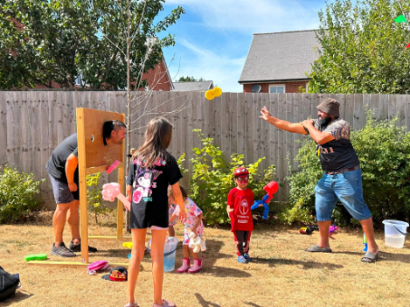 residents enjoying summer fayre